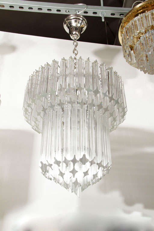 Cascading Camer Crystal Chandelier